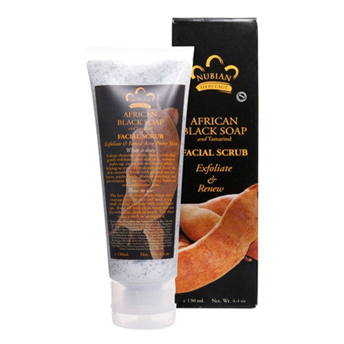 Sheamoisture African Black Soap With Tamrind Facial Wash And Scrub, 4 oz
